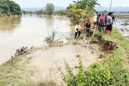 Tanggul Sungai Lusi Jebol Di Karangsari Grobogan Murianews Com