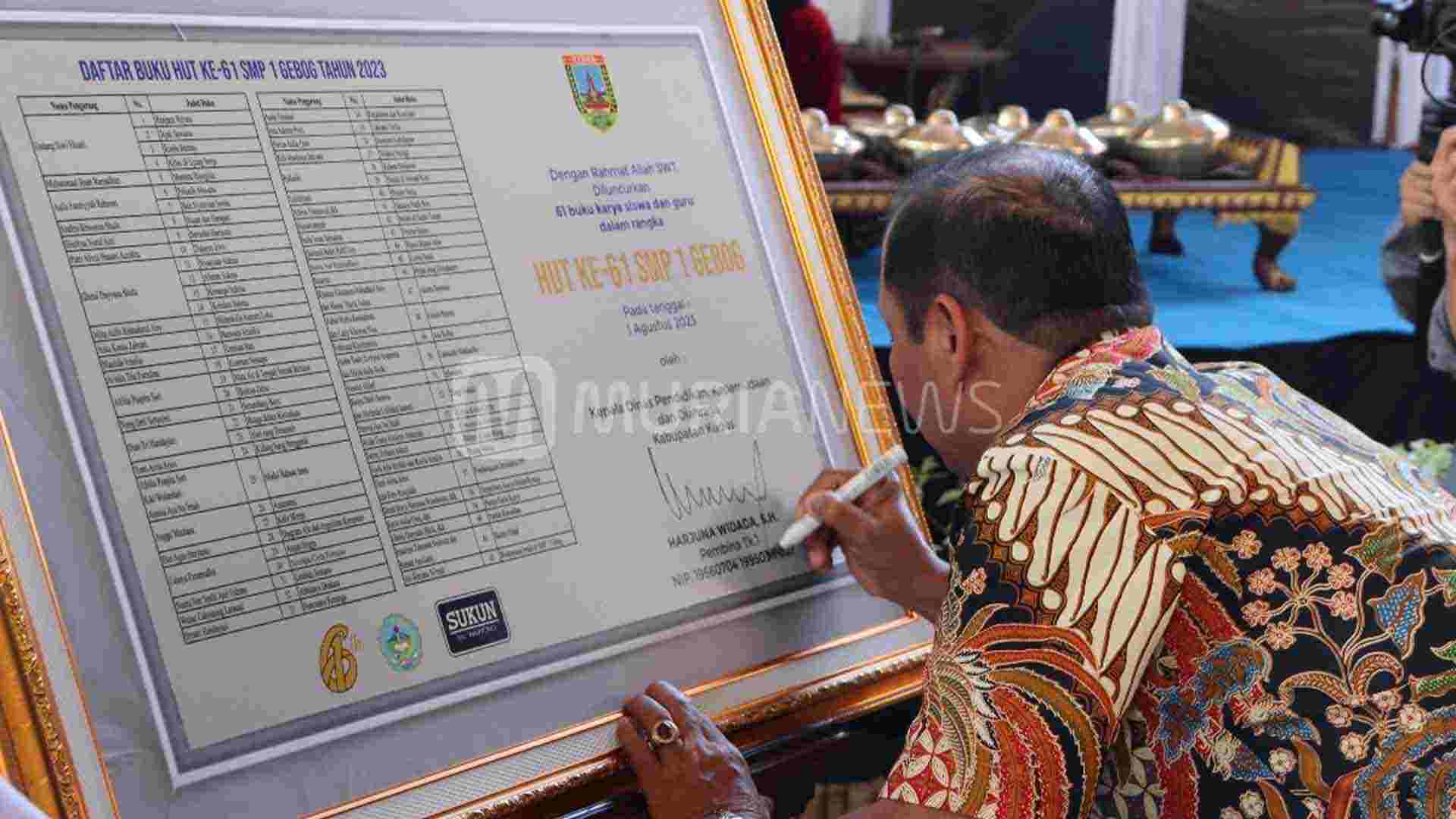 SMPN 1 Gebog Kudus Rilis Puluhan Buku Karya Siswa dan Guru