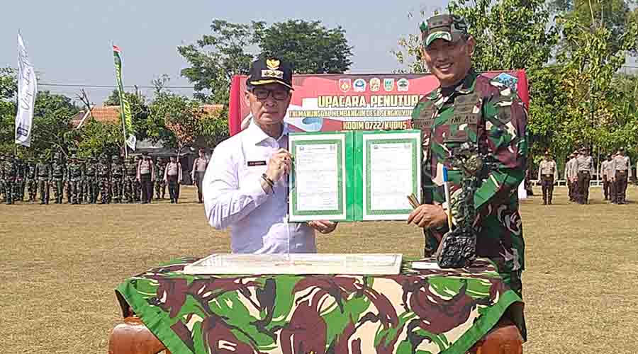 TMMD Tahap II Rampung, Beton Jalan 298 Meter di Jurang Kudus