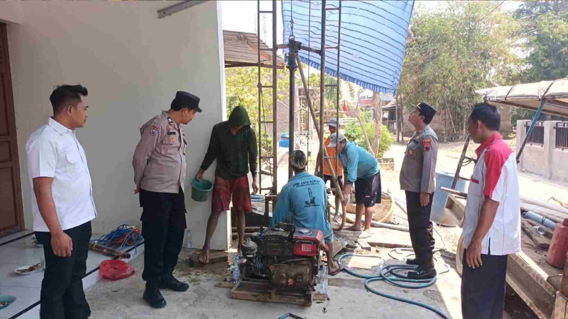  Polisi Kudus Buatkan Sumur Bor di Desa Terdampak Kekeringan