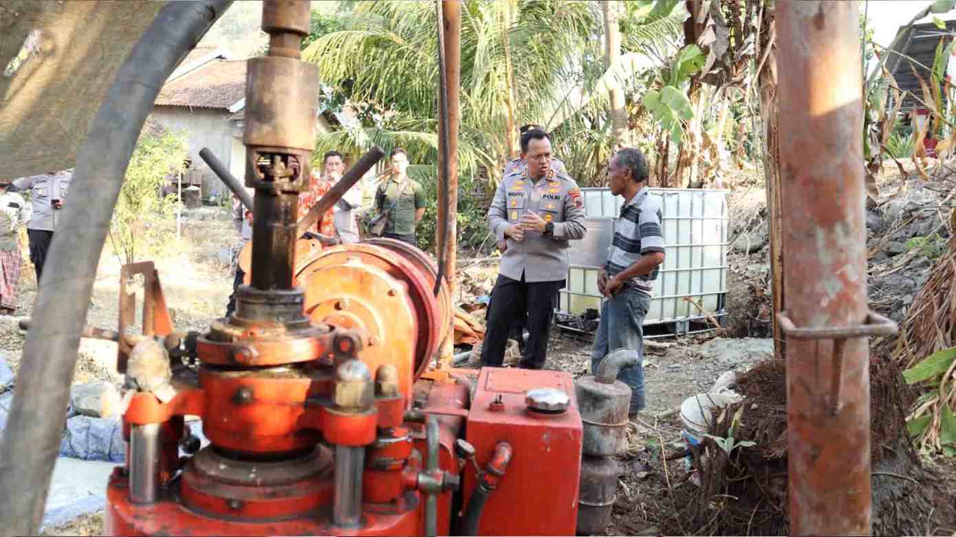 Kekeringan, Polres Jepara Bikin Sumur Bor di Desa Sumberrejo