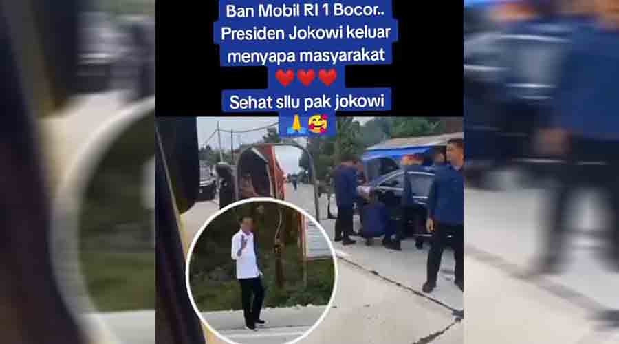 Mobil Kepresidenan Bocor saat Jokowi Berkunjung di Grobogan