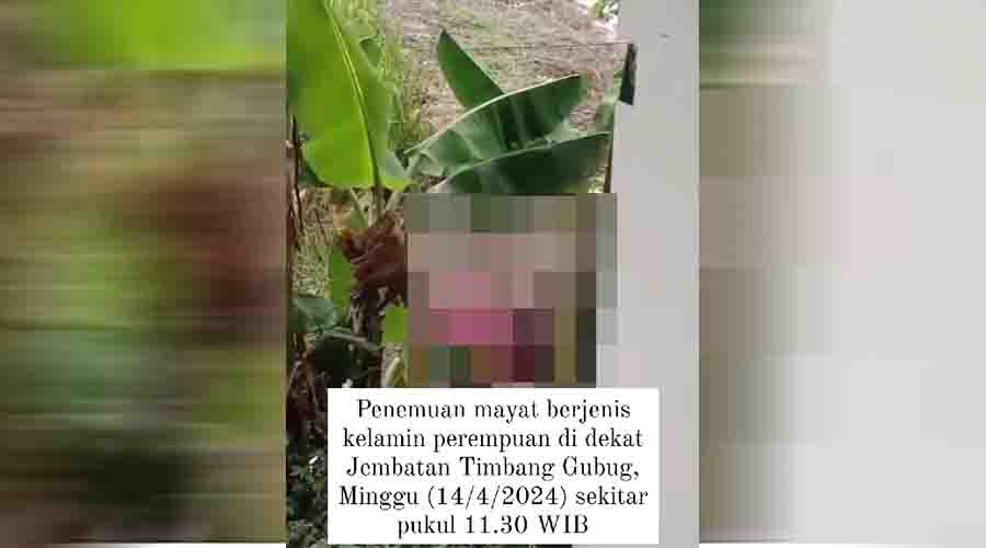 BREAKINGNEWS: Penemuan Mayat Perempuan di Gubug Grobogan