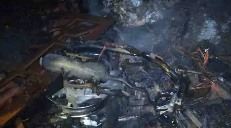 Kebakaran Rumah di Grobogan, Dua Motor Honda Ikut Hangus