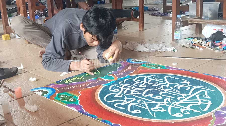 Puluhan Seniman Kaligrafi Unjuk Gigi di MTQ Jateng