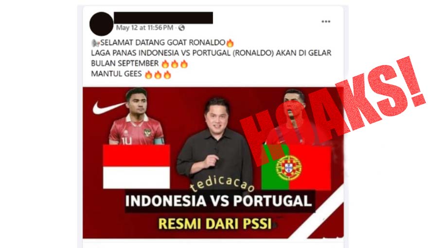 CEK FAKTA: Timnas Indonesia vs Portugal Pada September 2024