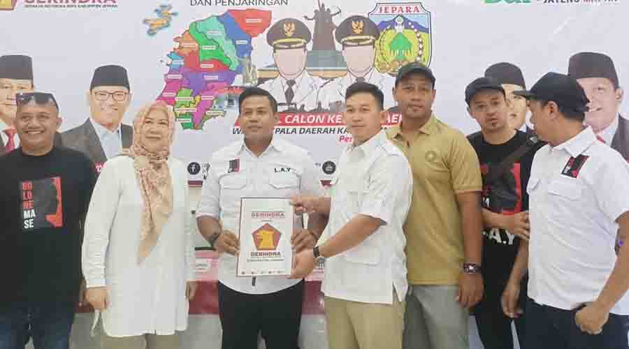 Pilkada Jepara, Bolone Mase Kawal Luluk Daftar Cabup di Gerindra
