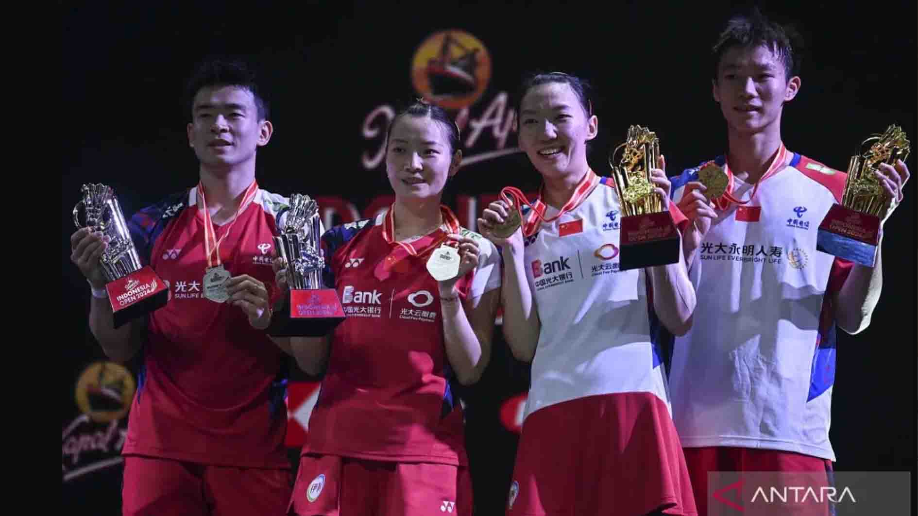 Indonesia Open 2024, Pasangan Jiang/Wei Juara Ganda Campuran