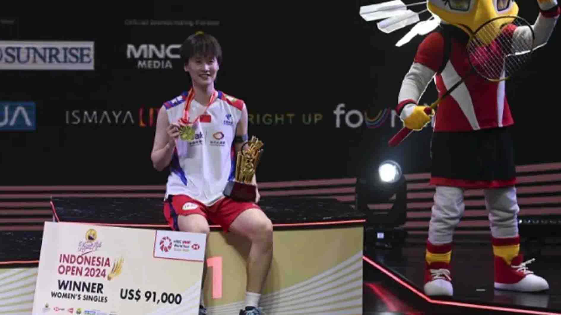 Indonesia Open 2024, Chen Yu Fei Juara Tunggal Putri