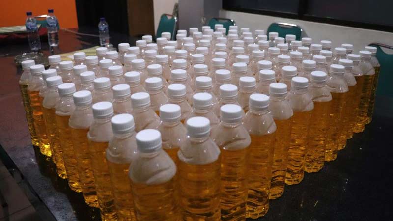 Malam Takbir, Polres Bantul Sita Ratusan Botol Miras Oplosan