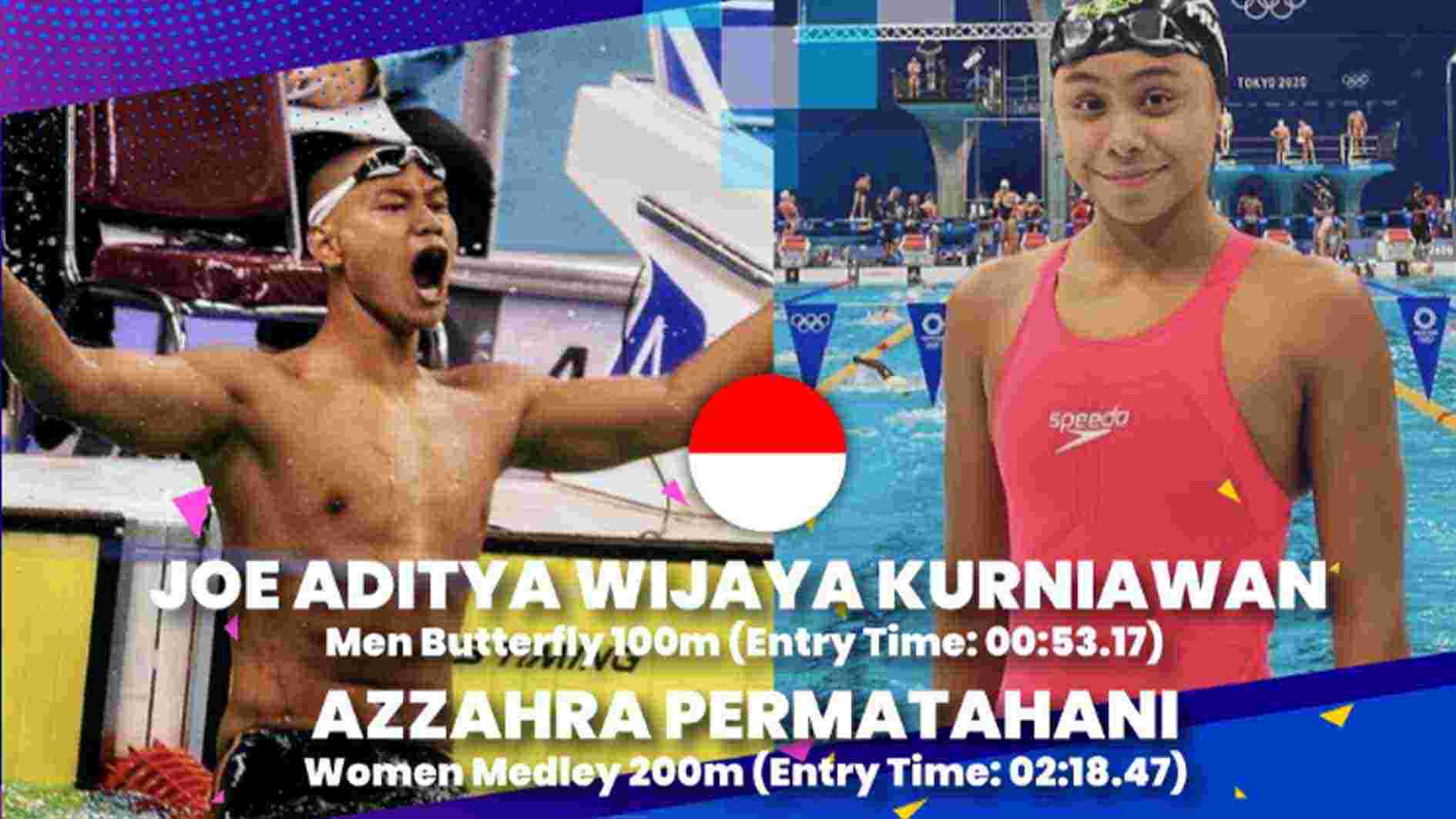 Dua Atlet Renang Joe Aditya dan Azzahra ke Olimpiade Paris 2024