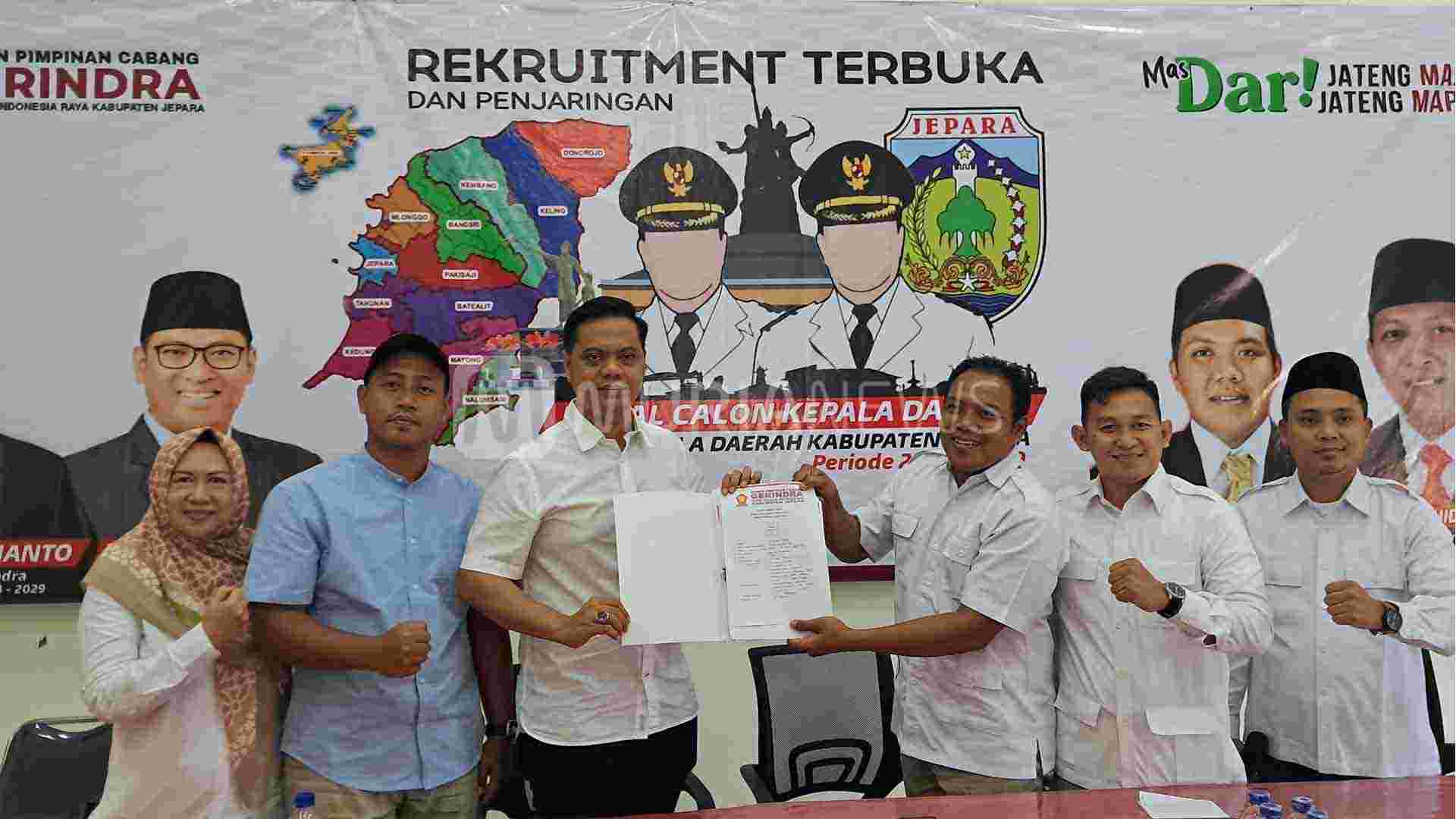 Pilkada Jepara, Purwanto Gerindra Disodorkan Jadi Wakil Witiarso