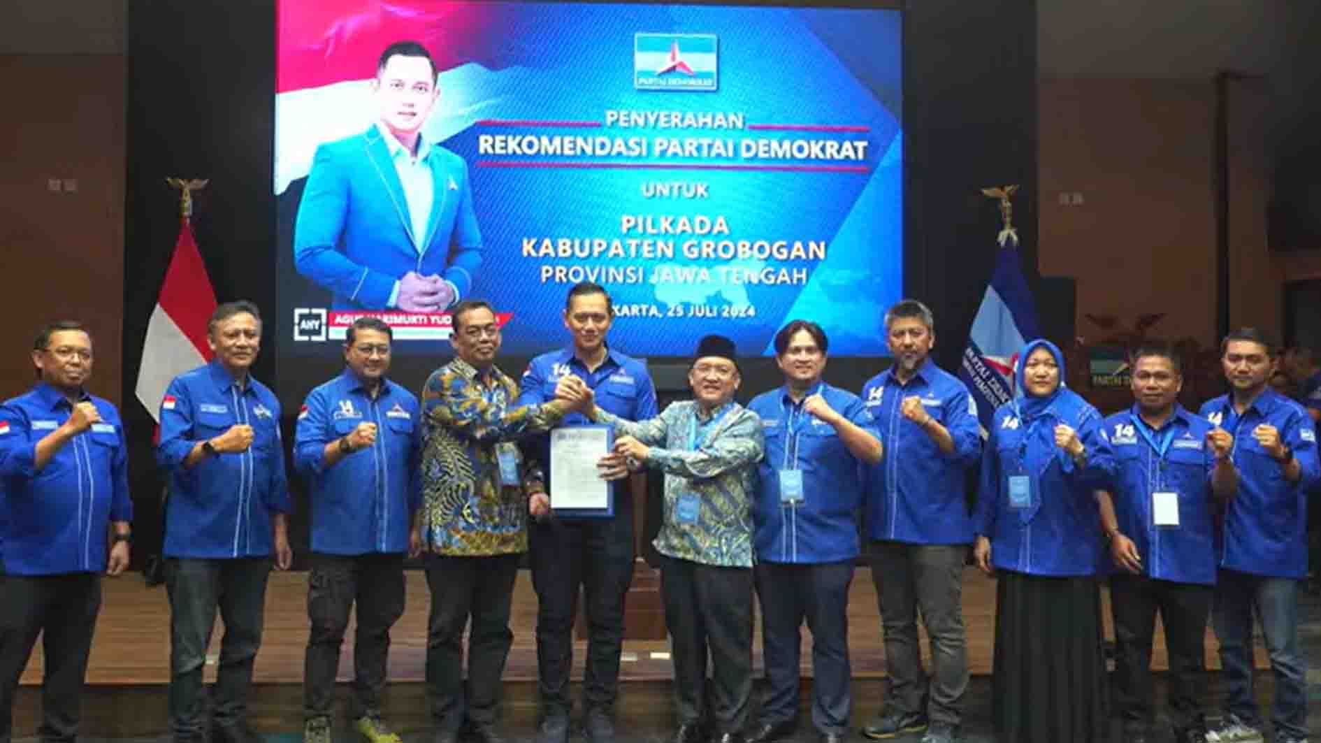 Demokrat Usung Pasangan Hadi-Sugeng di Pilkada Grobogan 2024