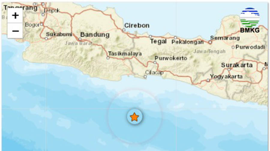 Gempa Bermagnitudo 2,9 Guncang Cilacap Pagi Ini