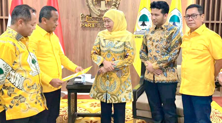 Pilgub Jatim 2024, Khofifah-Emil Resmi Dapat Dukungan dari Golkar