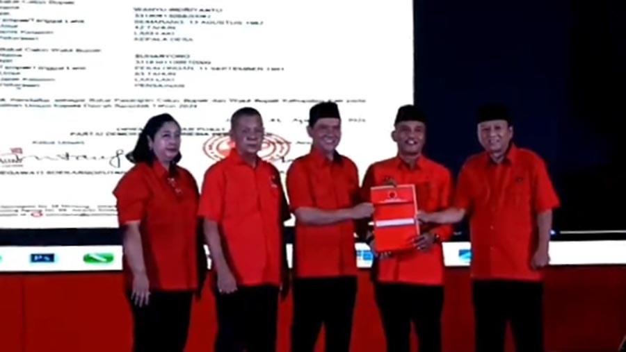 Rekom PDIP di Pilkada Pati Resmi Turun ke Wahyu-Suharyono