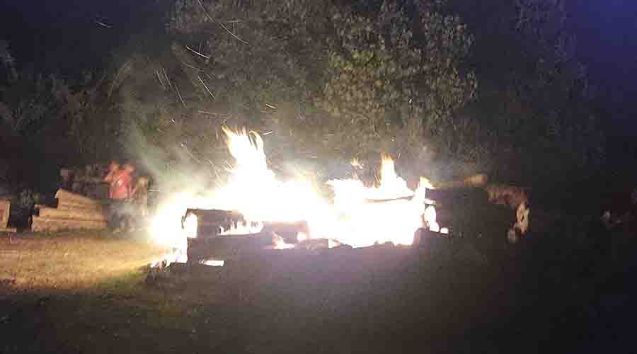 Gegara Puntung Rokok, TPK Kradenan Grobogan Kebakaran