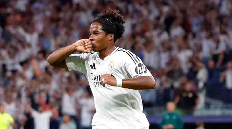 Real Madrid Kalahkan Stuttgart, Endrick Pecahkan Rekor sang Pangeran