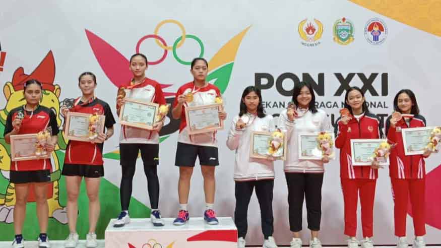 Tim Bulu Tangkis Jateng Dominasi Arena PON XXI Aceh-Sumut 2024