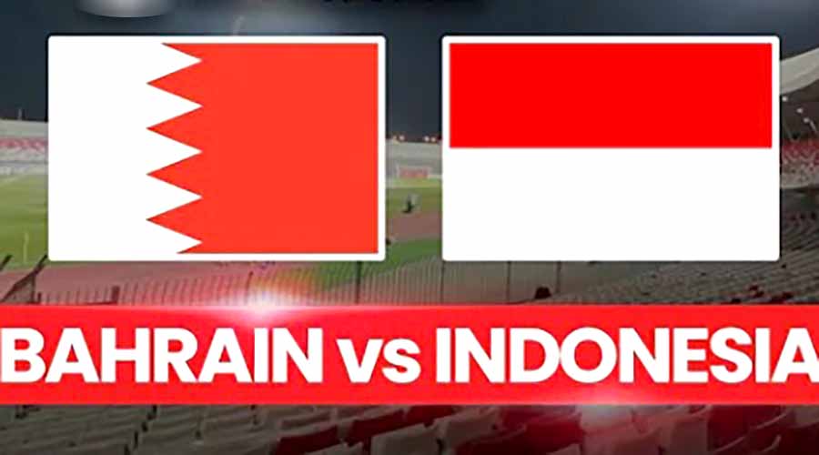 Babak Pertama, Timnas Indonesia Imbangi Bahrain 1-1