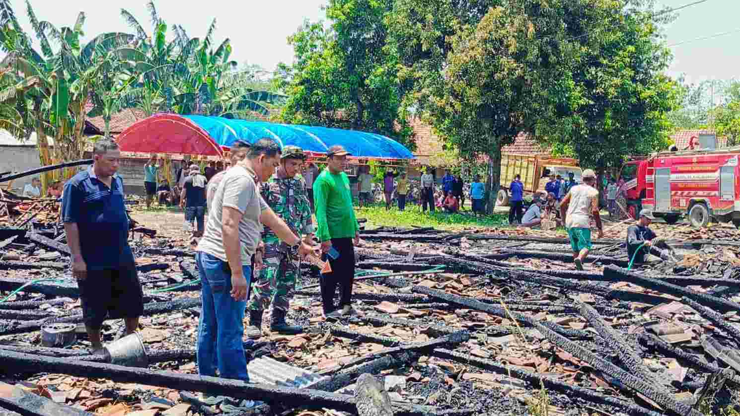 Kebakaran di Sambonganyar Blora, Dua Rumah Ludes 