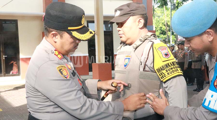 Hadapi Pilkada, Polres Kudus Pastikan Kelengkapan Bhabinkamtibmas