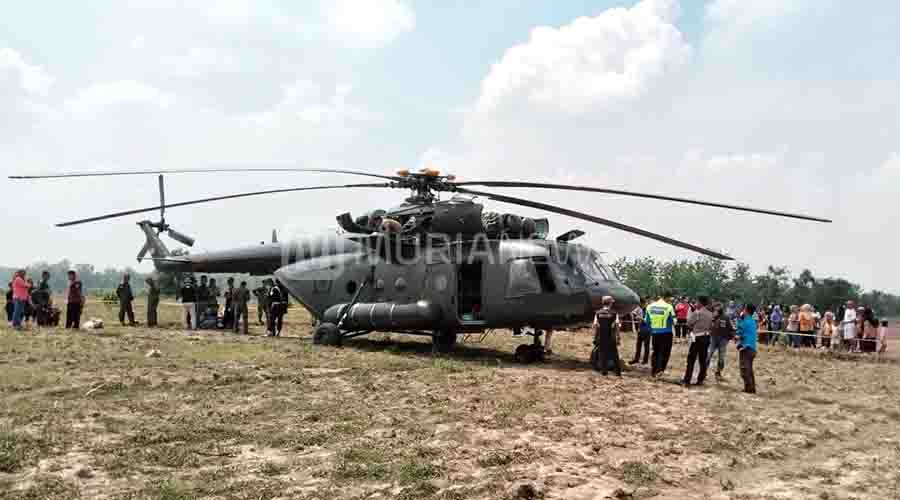 Mendarat Darurat di Blora, Helikopter TNI Diduga Alami Gangguan Mesin