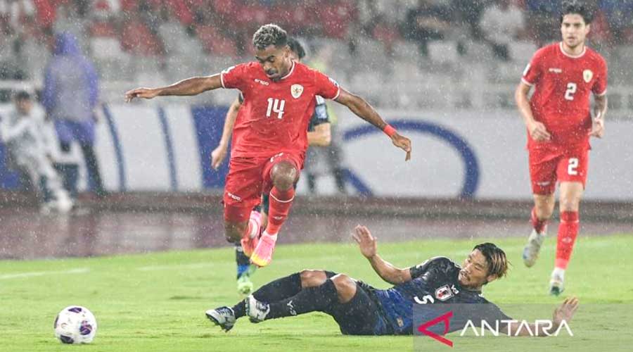 Babak Pertama, Timnas Indonesia Tertinggal 0-2 dari Jepang