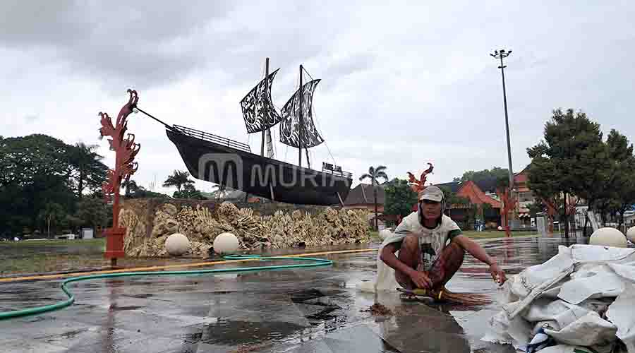 Proyek Revitalisasi Alun-Alun Jepara 1 Terancam Molor