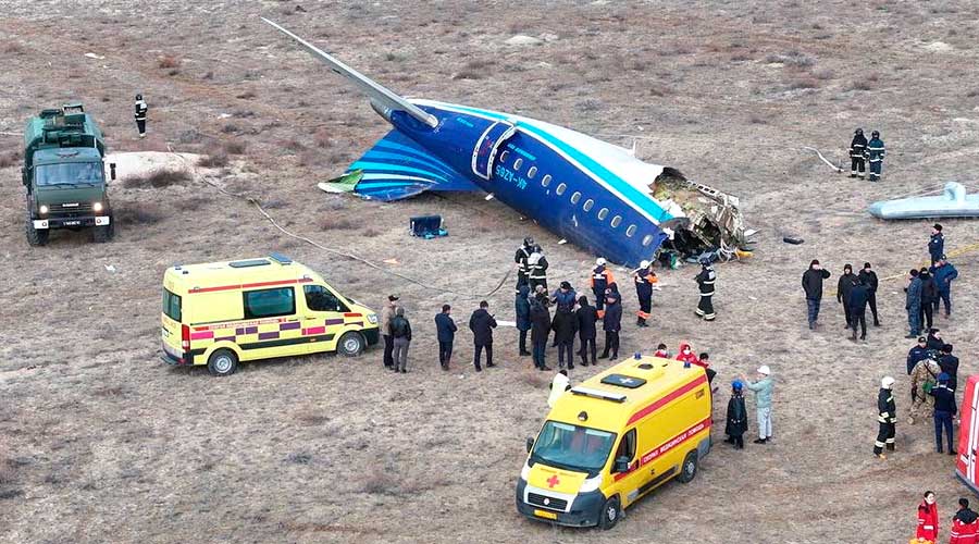 Pesawat Azerbaijan Airlines Jatuh di Kazakhstan, 38 Meninggal Dunia