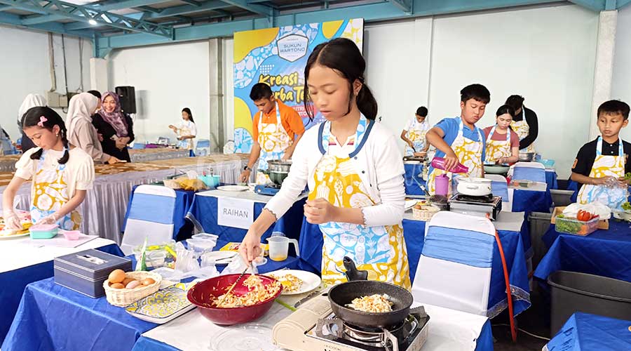 Puluhan Anak Meriahkan Lomba Memasak Kreasi Serba Telur di Kudus