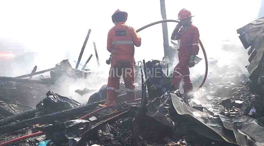 Pasar Induk Cepu Kebakaran, Segini Total Kerugiannya