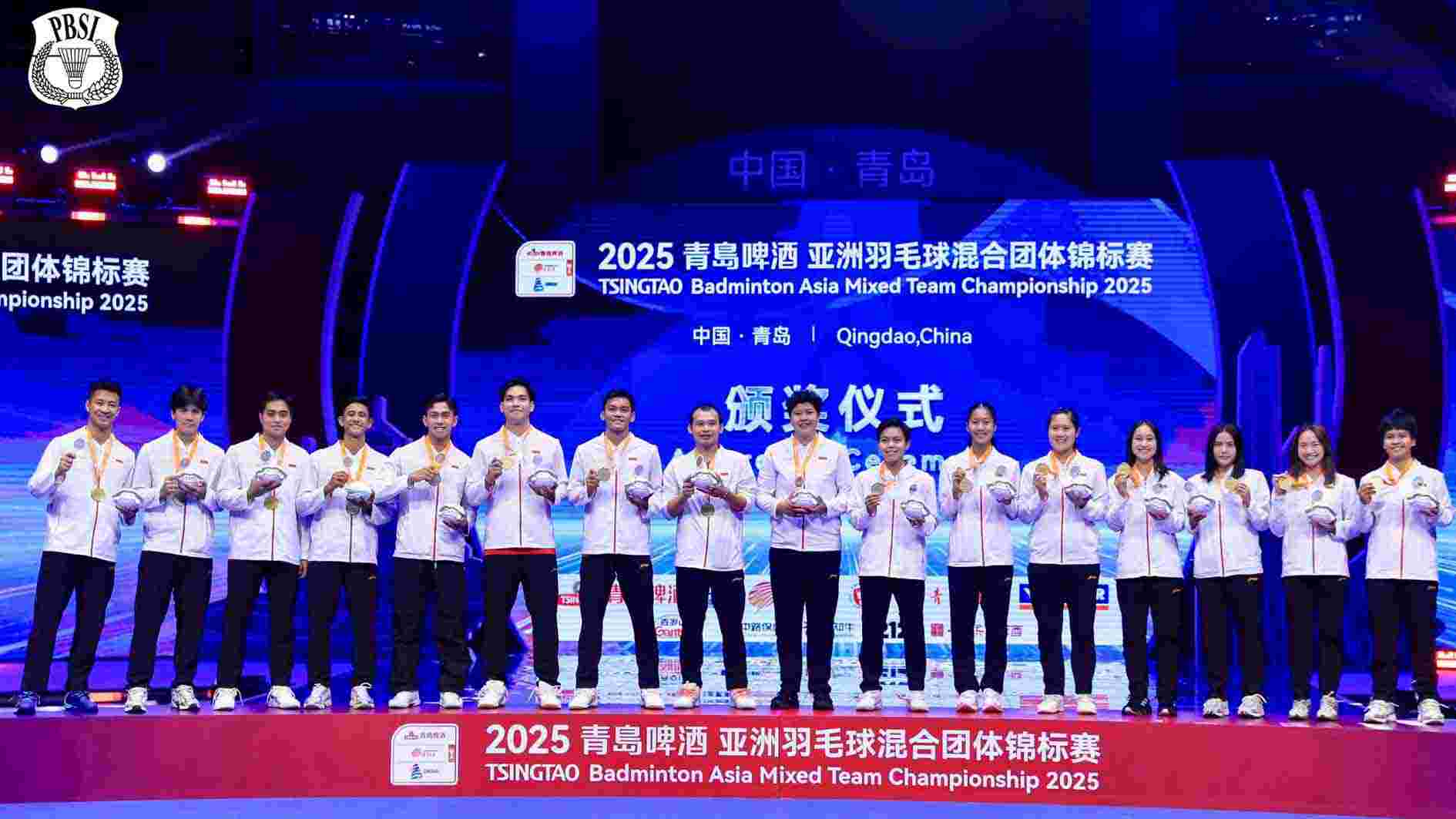 Hempaskan China 3-1, Tim Bulu Tangkis Indonesia Juara BAMTC 2025