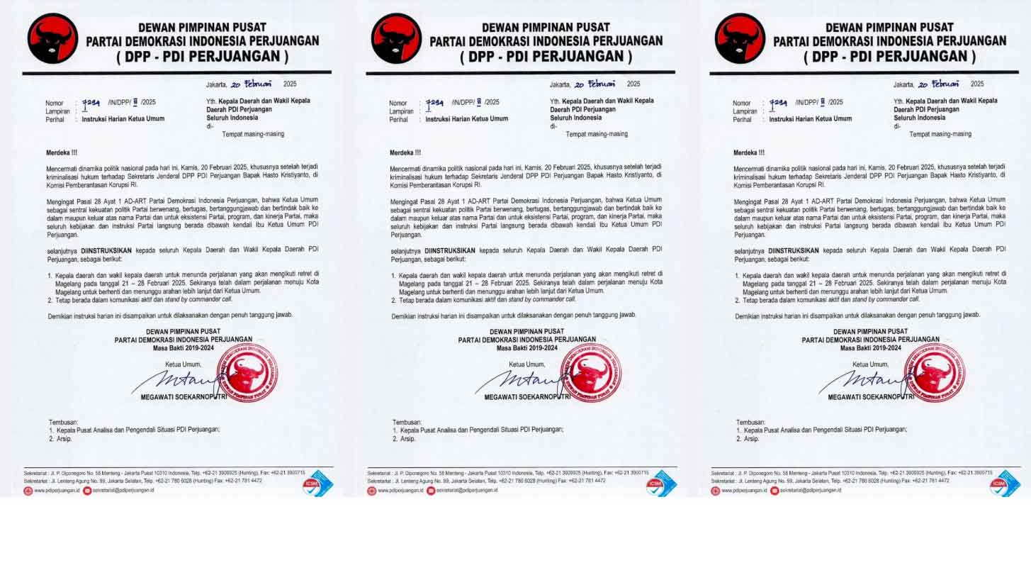 Instruksi Lengkap Megawati ke Kepala Daerah PDIP Tunda Ikuti Retret