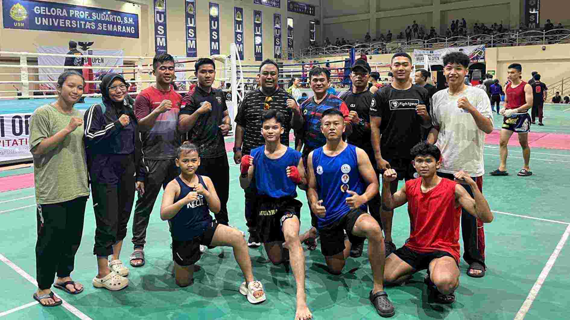  Atlet Grobogan Rebut 4 Emas di Kejuaraan Muaythai Open se-Jawa Bali