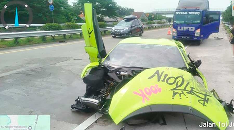 Begini Kronologi dan Penyebab Lamborghini Tabrak Ignis di Tol Jombang