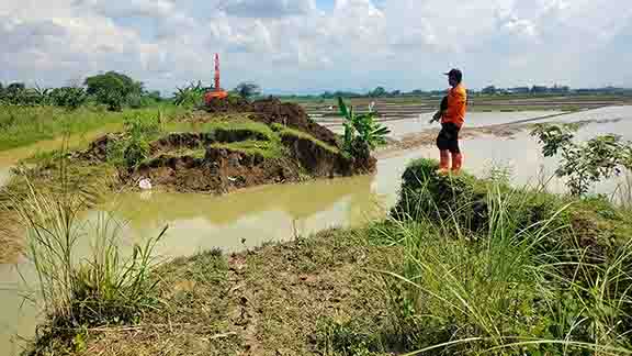 Jebolan Tanggul Penyebab Banjir Grobogan Segera Ditutup