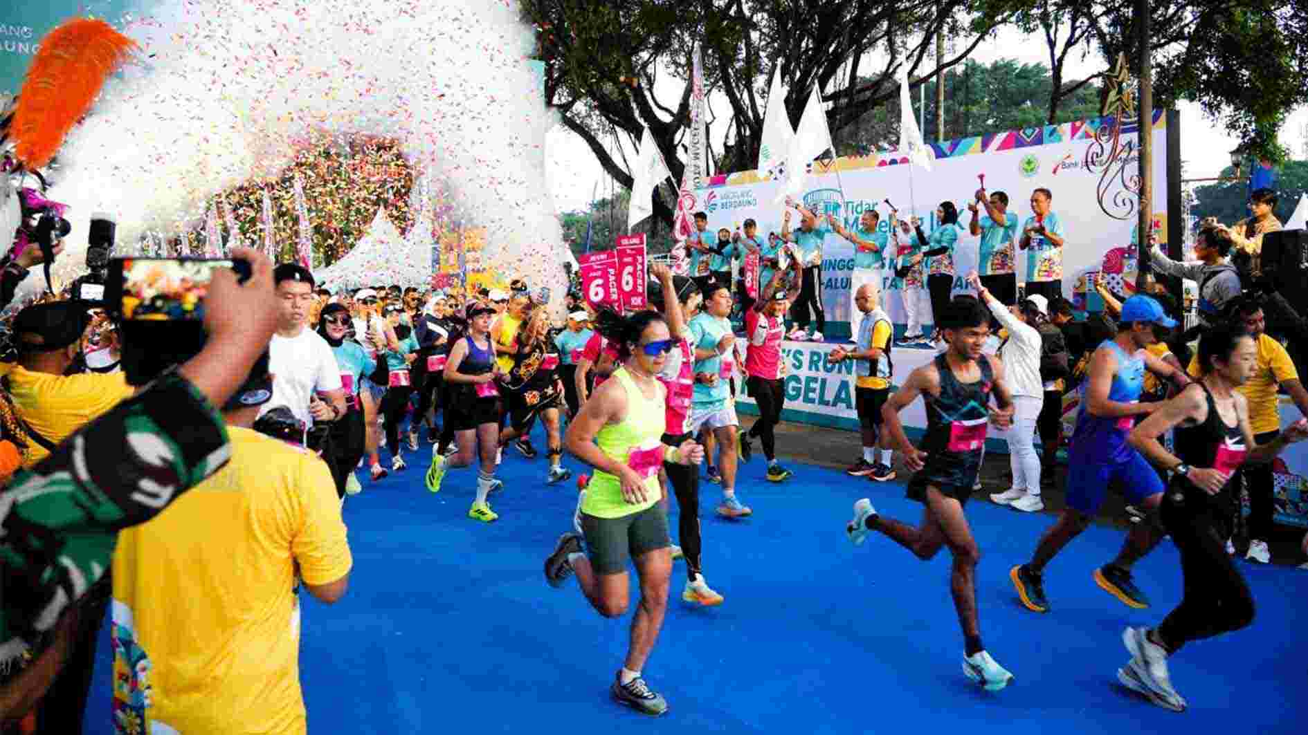 Meriah, Ribuan Pelari Ikuti Event Perdana Tidar Magelang 10K