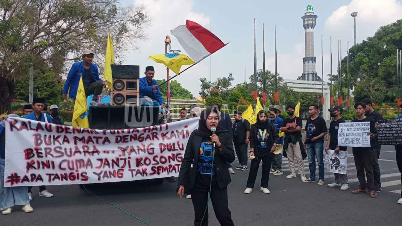 PMII Pati Demo Tolak PBB Naik, Sentil Sudewo Pakai Kata Mutiaranya
