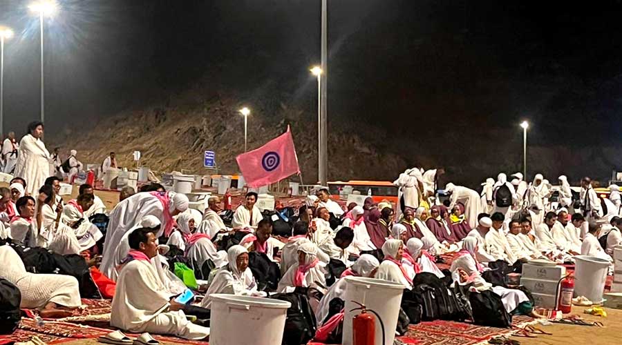 Jemaah Haji Indonesia Padati Muzdalifah Usai Wukuf