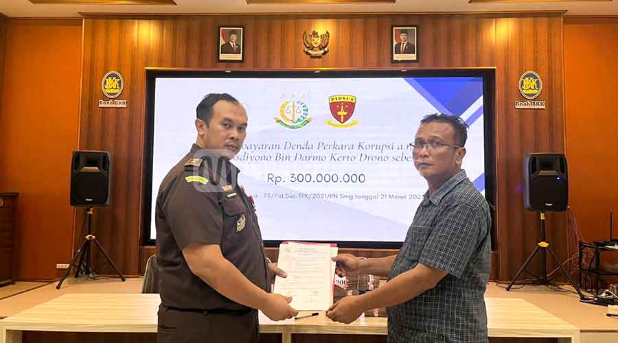 Terpidana Kasus Korupsi Gudang Bulog Grobogan Bayar Denda Rp 300 Juta