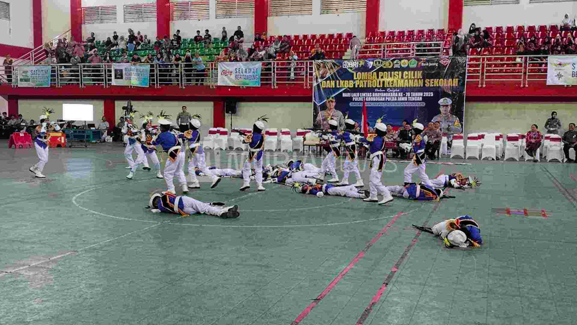 Seru, Lomba Pocil dan Patroli Keamanan Sekolah 2025 di Grobogan