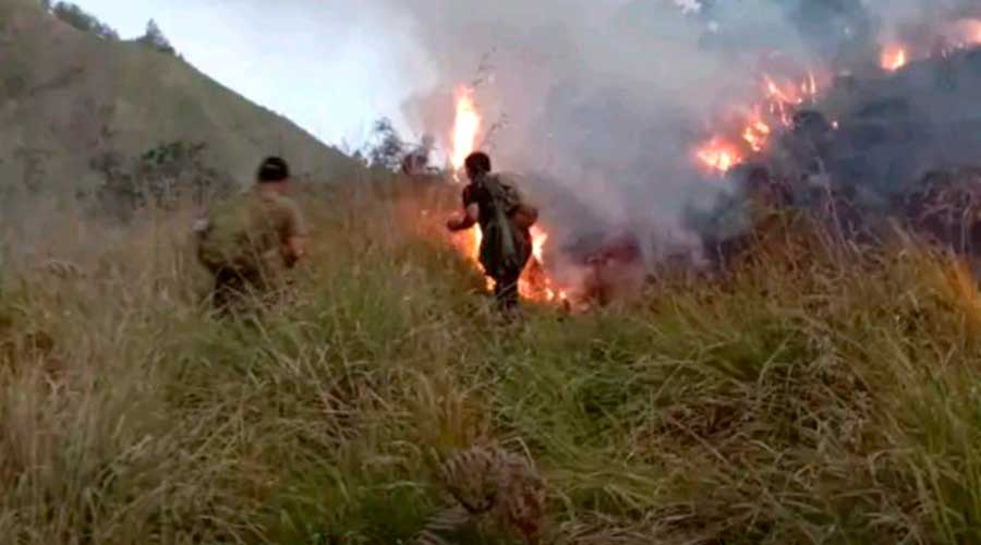 Kebakaran di Gunung Rinjani Capai 70 Hektare, Petugas Masih Siaga