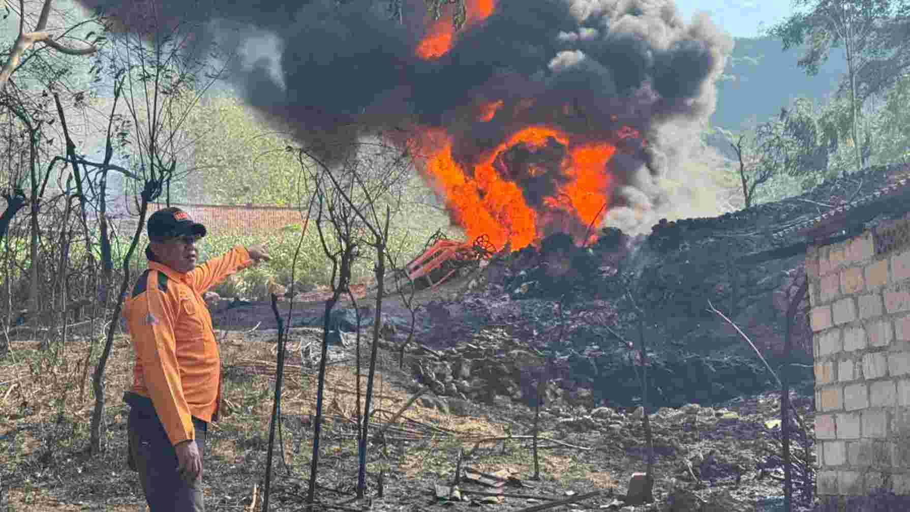 Kebakaran Sumur Minyak Blora, 50 KK Dievakuasi ke Tempat Aman