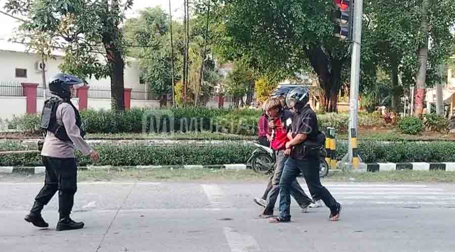 Polres Grobogan Amankan 70-an Orang Usai Demo Besar Grobogan