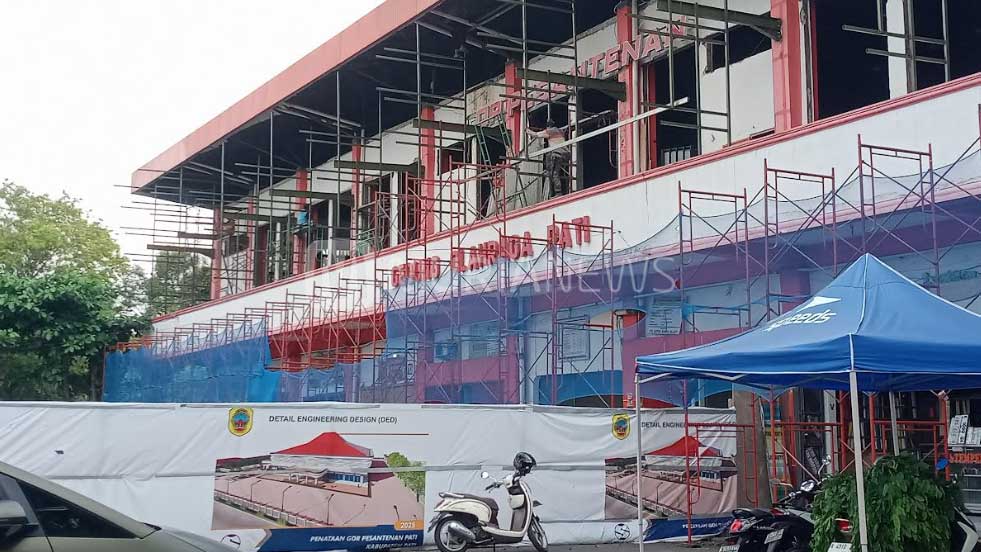 GOR Pesantenan Pati Mulai Direnovasi, tapi Anggarannya Dipangkas