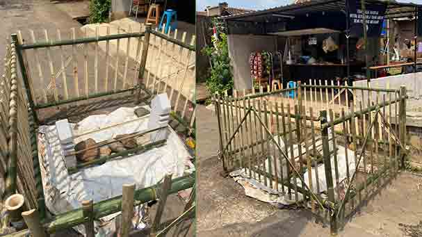 Jembatan Ambrol di Geneng Jepara Dipasangi Nisan, Pemdes Buka Suara