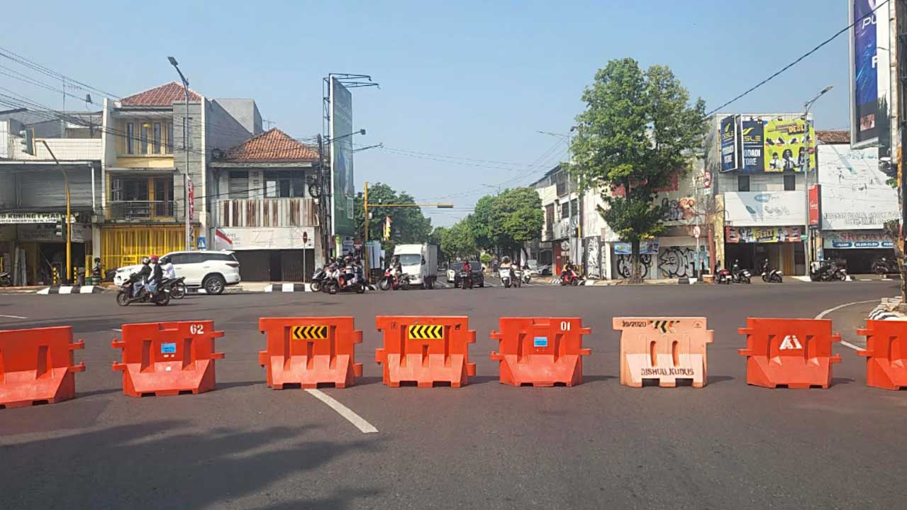 Cek Rekayasa Lalin dan Kantong Parkir saat Jateng Bersholawat di Kudus