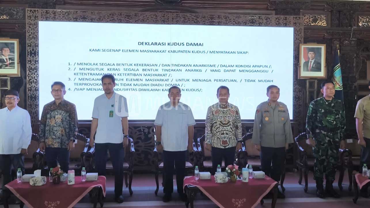 Kudus Gelar Deklarasi Damai, Tolak Segala Bentuk Anarkisme