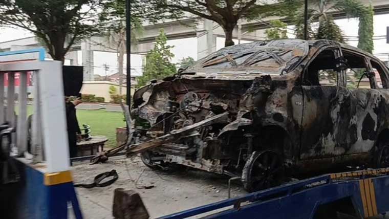 Kerusuhan di Palembang, Empat Kendaraan Dibakar Diduga Geng Motor